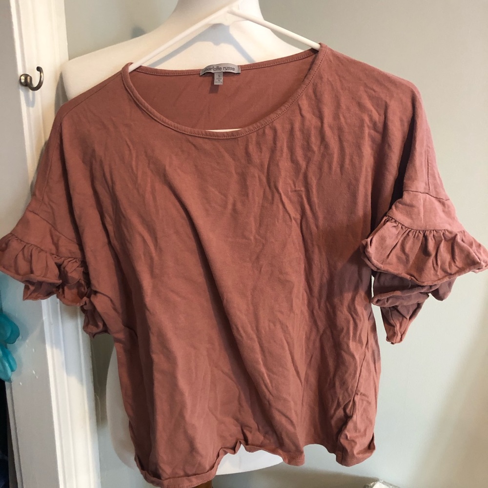 Flowy Sleeve Peach Shirt